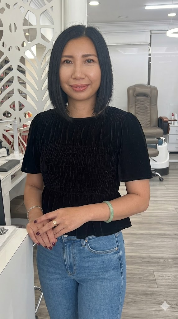 Kate, owner of Kensington Nails & Spa, in the salon